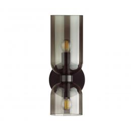 Odeon light 4804/2W MIDCENT ODL21 363 черный/дымчатый Бра с выкл. E14 2*60W ORINOCO 